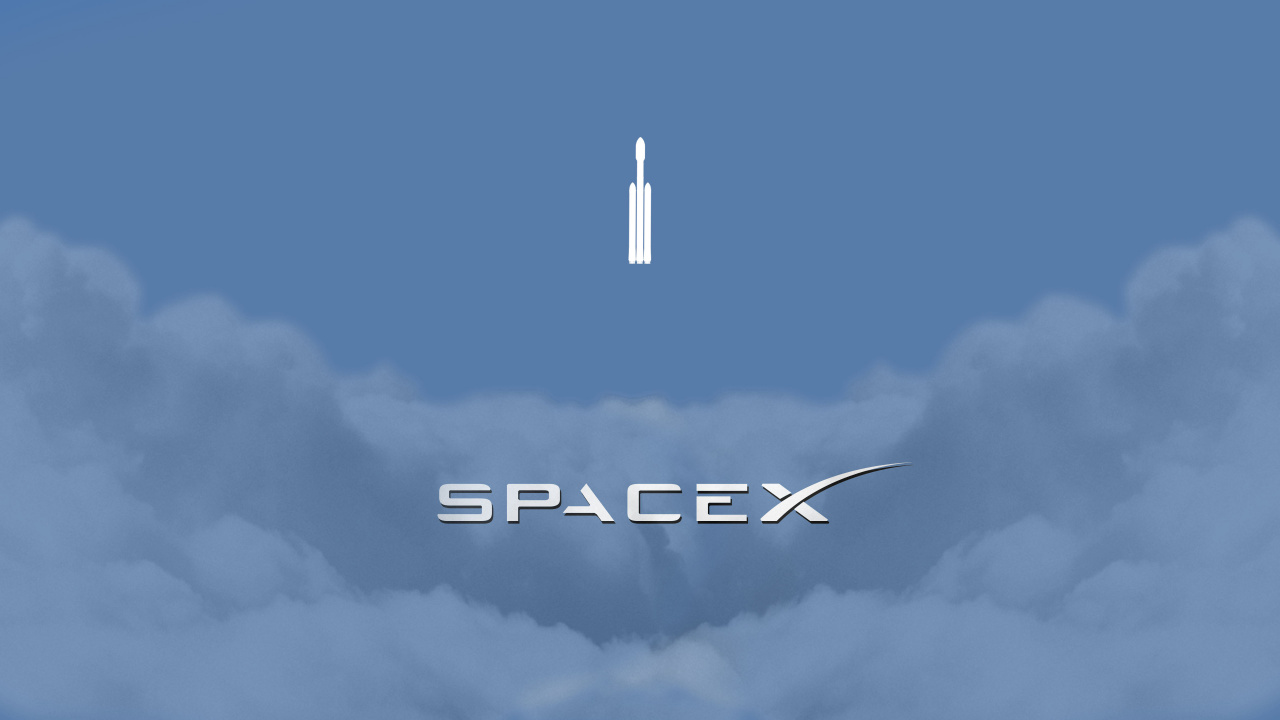 SpaceX, Rocket, Elon Musks Tesla Roadster, Daytime, Cloud. Wallpaper in 1280x720 Resolution