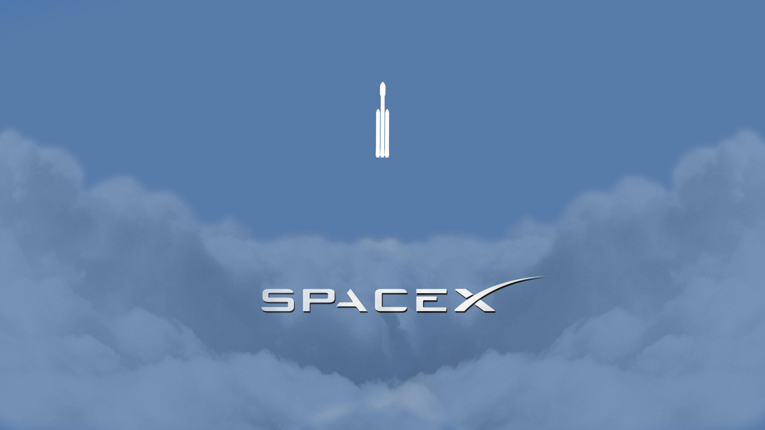 SpaceX, Rocket, Elon Musks Tesla Roadster, Daytime, Cloud. Wallpaper in 2560x1440 Resolution