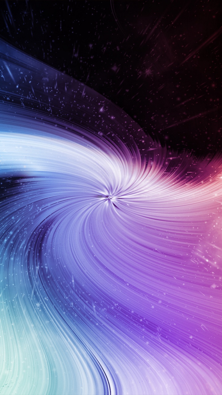 Blue and Red Light Streaks. Wallpaper in 720x1280 Resolution