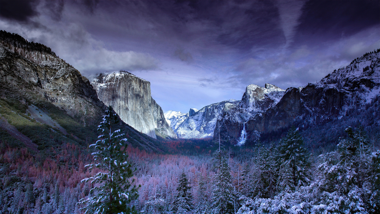 Yosemite National Park, Yosemite Valley, Wawona-Tunnel, Nationalpark, Park. Wallpaper in 1280x720 Resolution