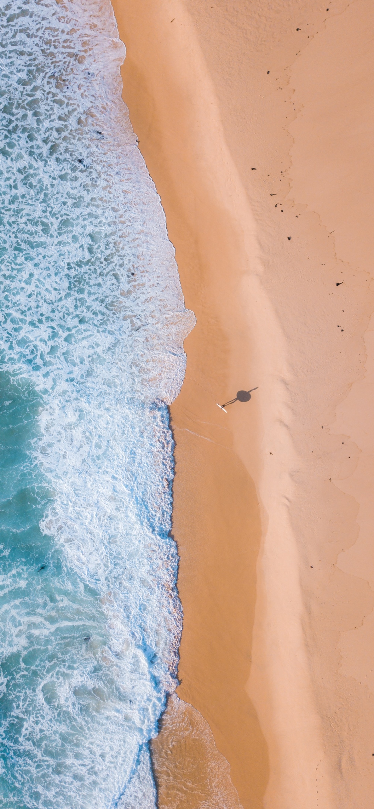 Beach, Blue, Water, White, Azure. Wallpaper in 1242x2688 Resolution
