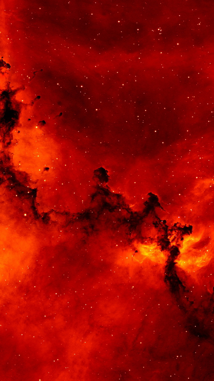 Orange and Black Abstract Painting. Wallpaper in 750x1334 Resolution