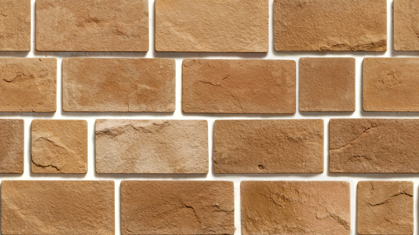 Brown and Gray Brick Wall. Wallpaper in 1366x768 Resolution