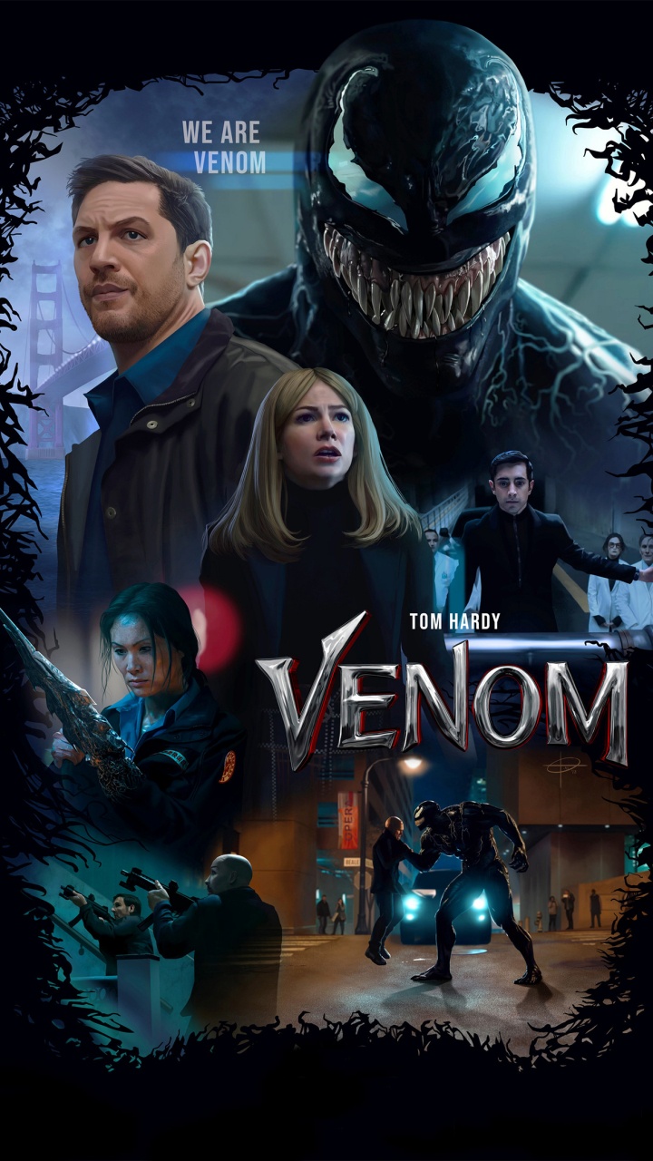 Tom Hardy, Veneno, Eddie Brock, Spider-man, Superhéroe. Wallpaper in 720x1280 Resolution