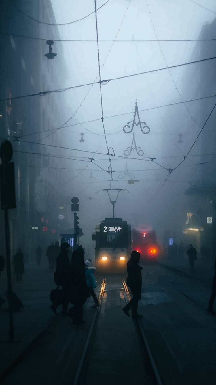 Atmosphere, Automotive Lighting, Cloud, Road Surface, Infrastructure. Wallpaper in 750x1334 Resolution