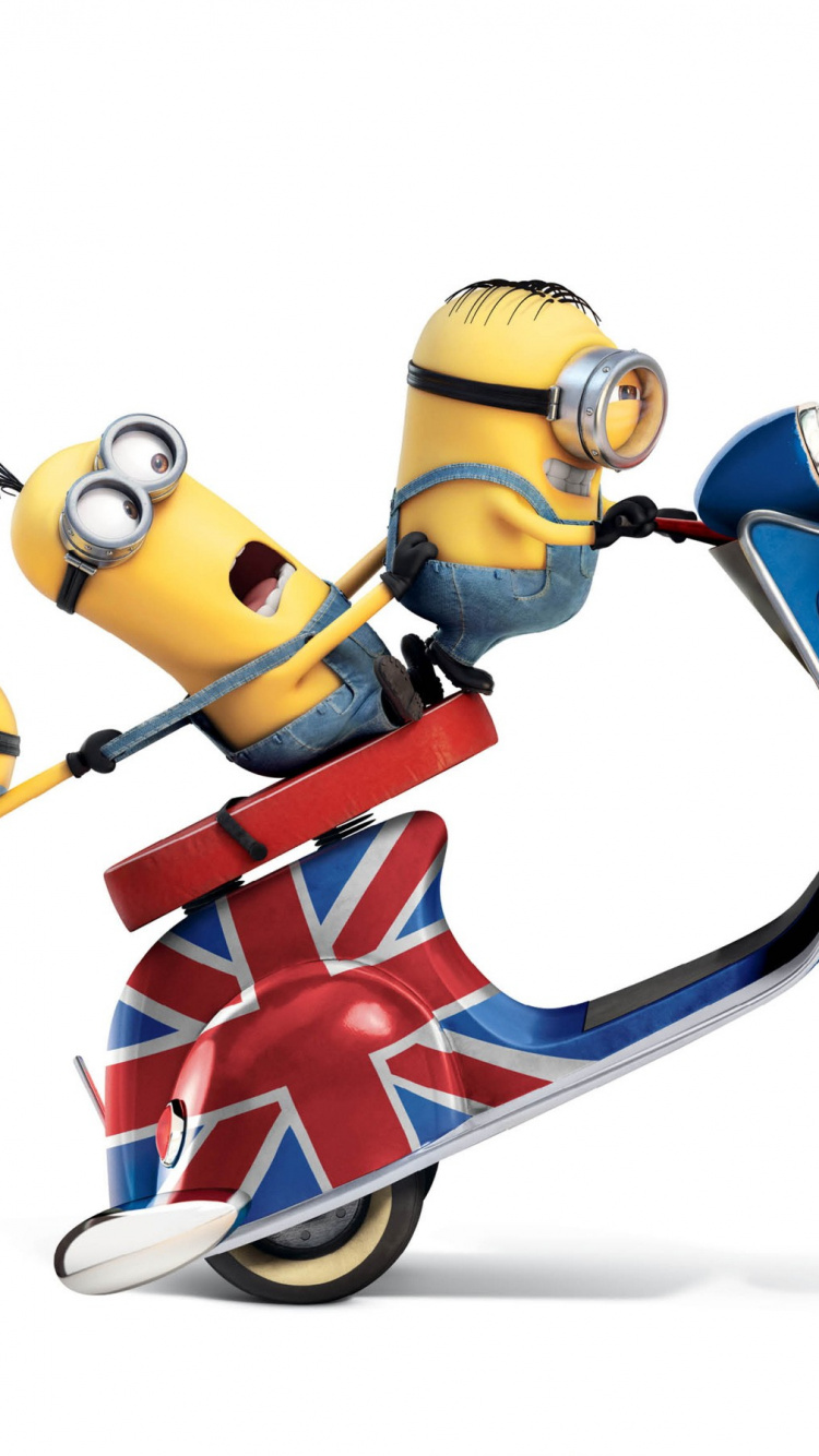 Yellow and Red Robot Riding Red and Blue Motorcycle. Wallpaper in 750x1334 Resolution