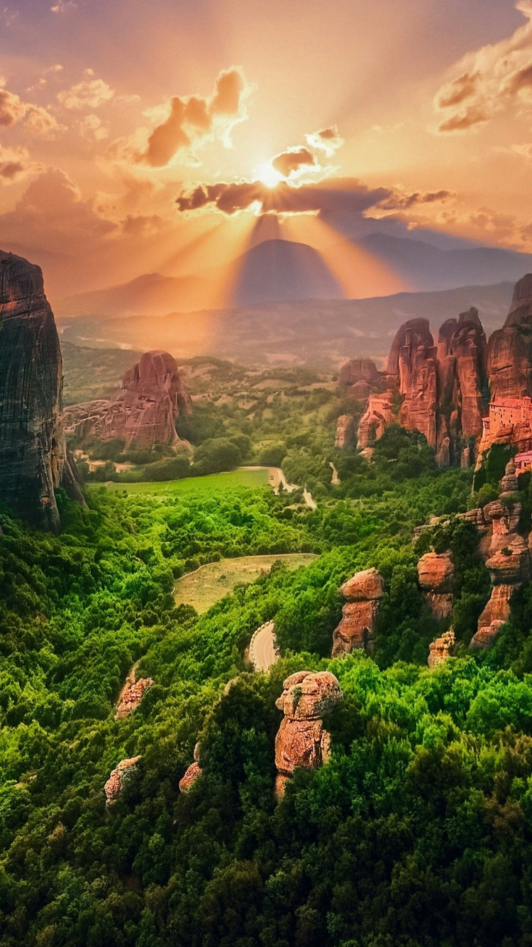 Naturaleza, Luz, Ecorregión, Montaña, Paisaje Natural. Wallpaper in 750x1334 Resolution