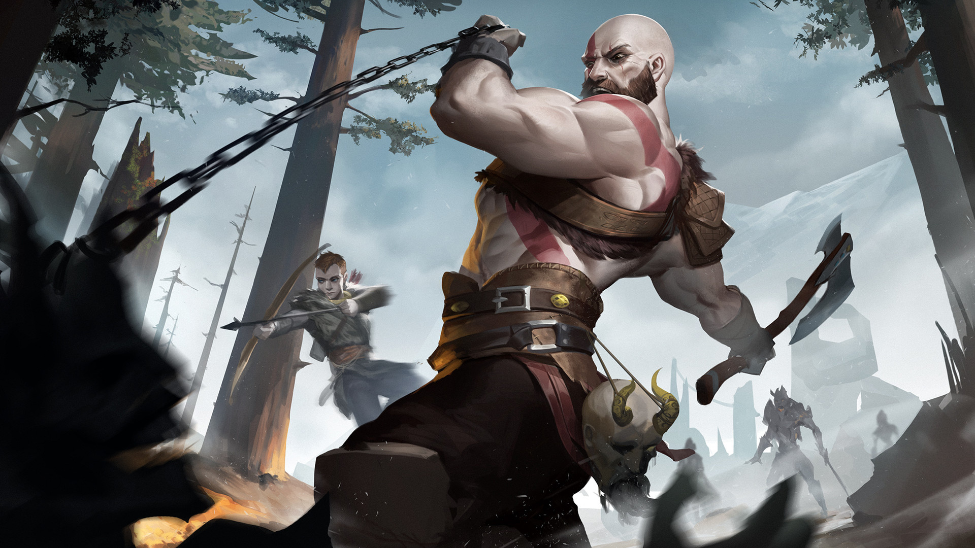 Dieu de la Guerre, Kratos, God of War Iii, Jeu Pc, Jeu D'aventure. Wallpaper in 1920x1080 Resolution