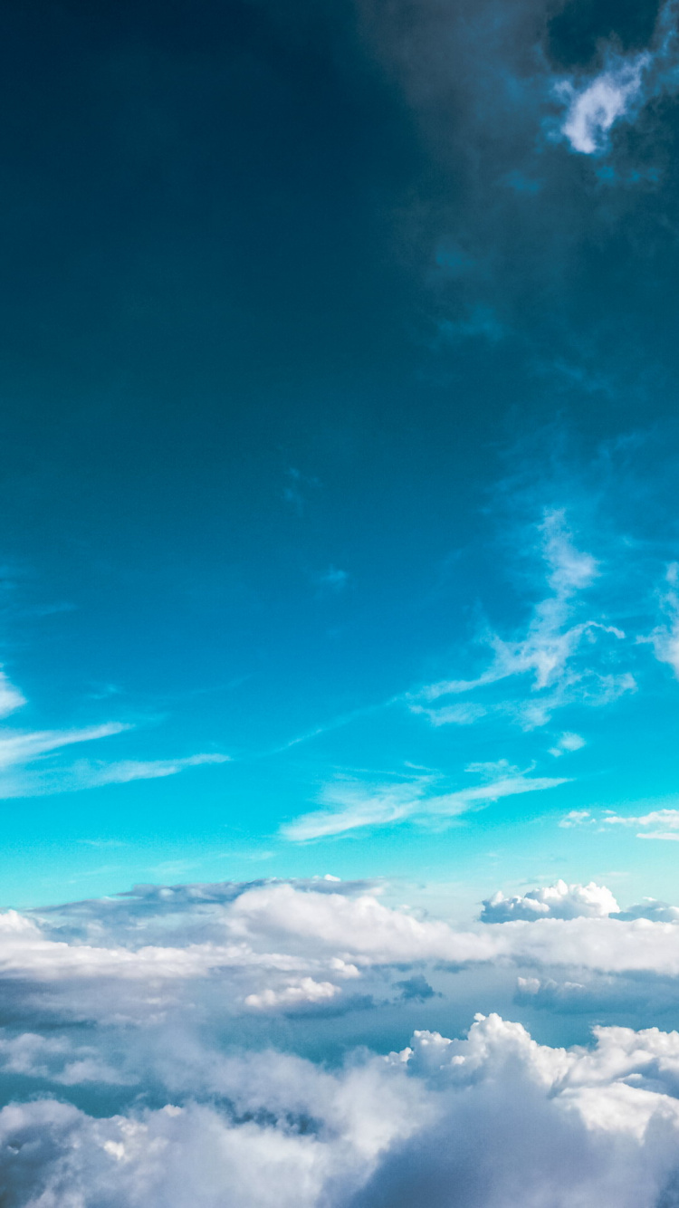 Ästhetische Wolke, Cloud, Ästhetik, Cloud Computing, Atmosphäre. Wallpaper in 750x1334 Resolution