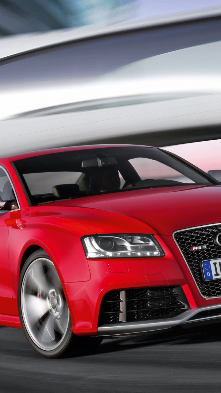 Red Audi a 4 on Road During Daytime. Wallpaper in 720x1280 Resolution