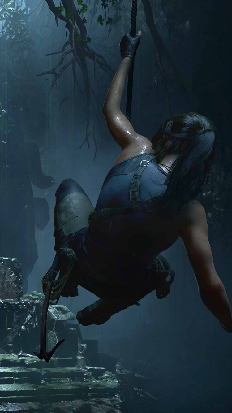 Shadow of The Tomb Raider, Tomb Raider, Rise of The Tomb Raider, Lara Croft, Agua. Wallpaper in 750x1334 Resolution