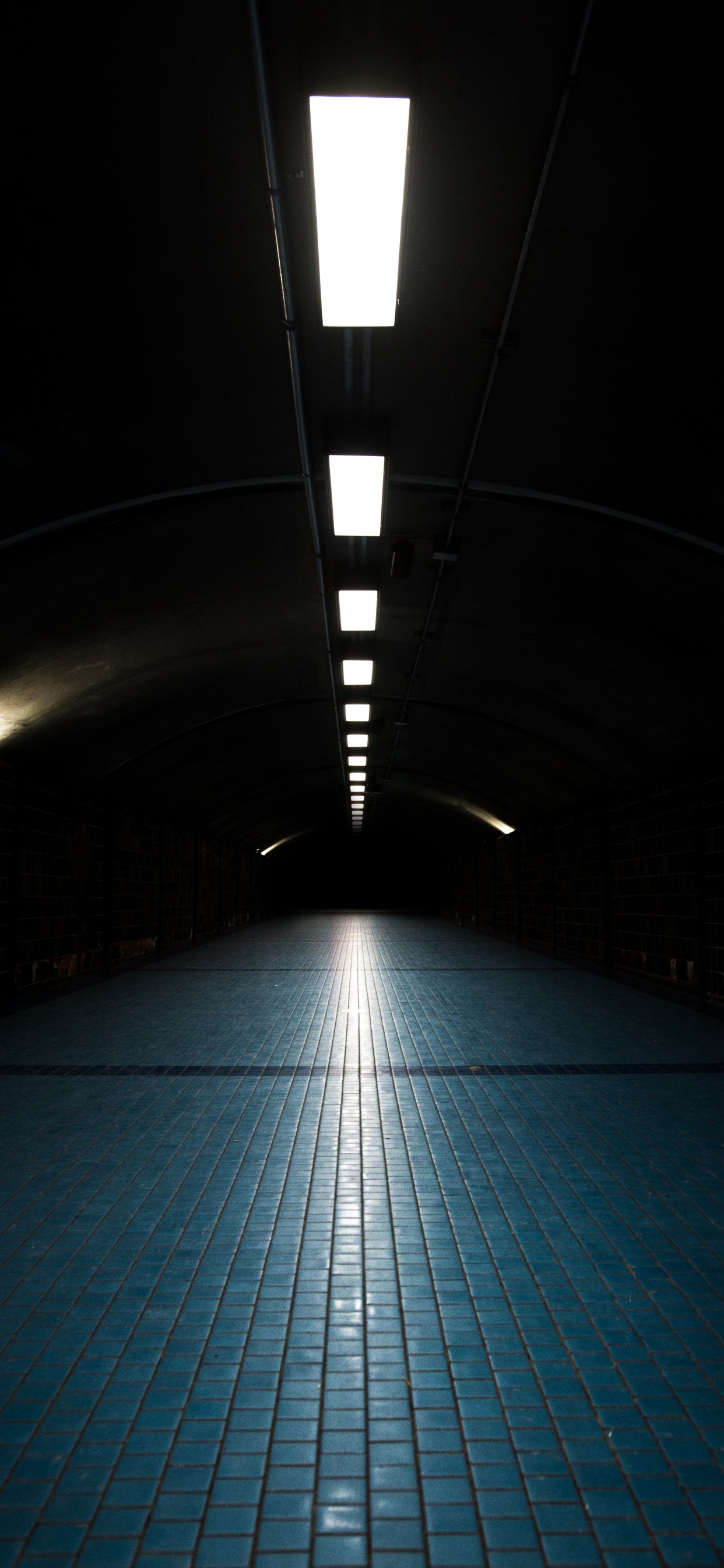 黑色的, 光, 建筑, 对称, 天空 壁纸 1242x2688 允许