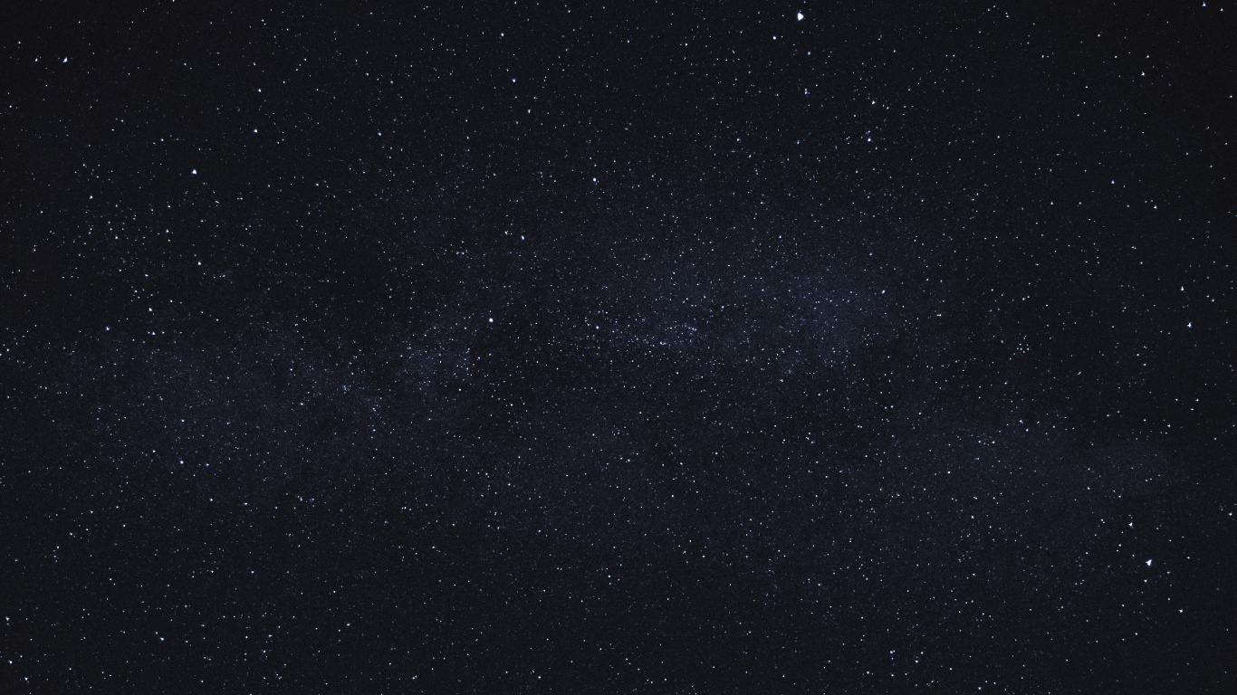 Starry Night Sky During Night Time. Wallpaper in 1366x768 Resolution