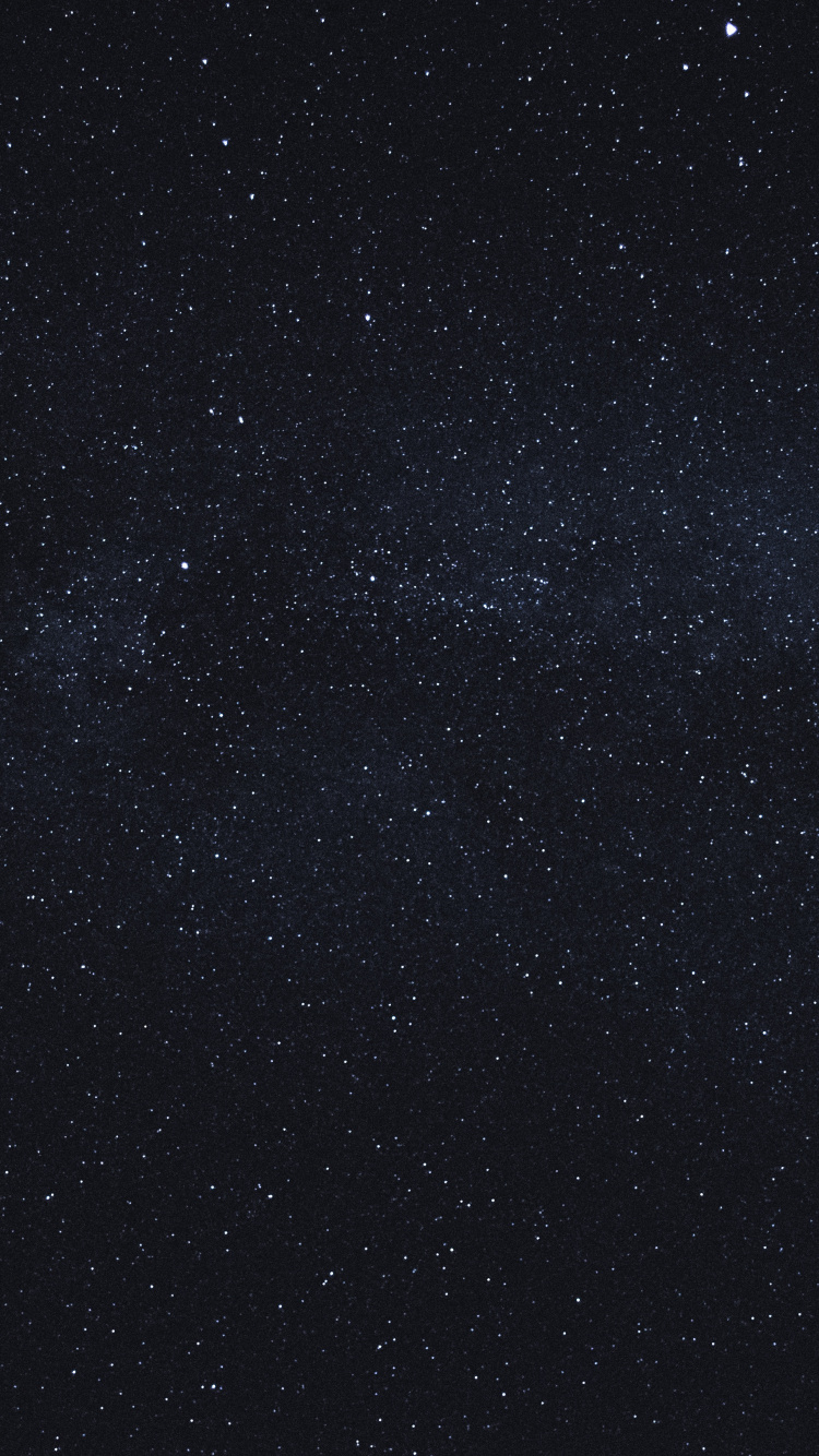 Starry Night Sky During Night Time. Wallpaper in 750x1334 Resolution