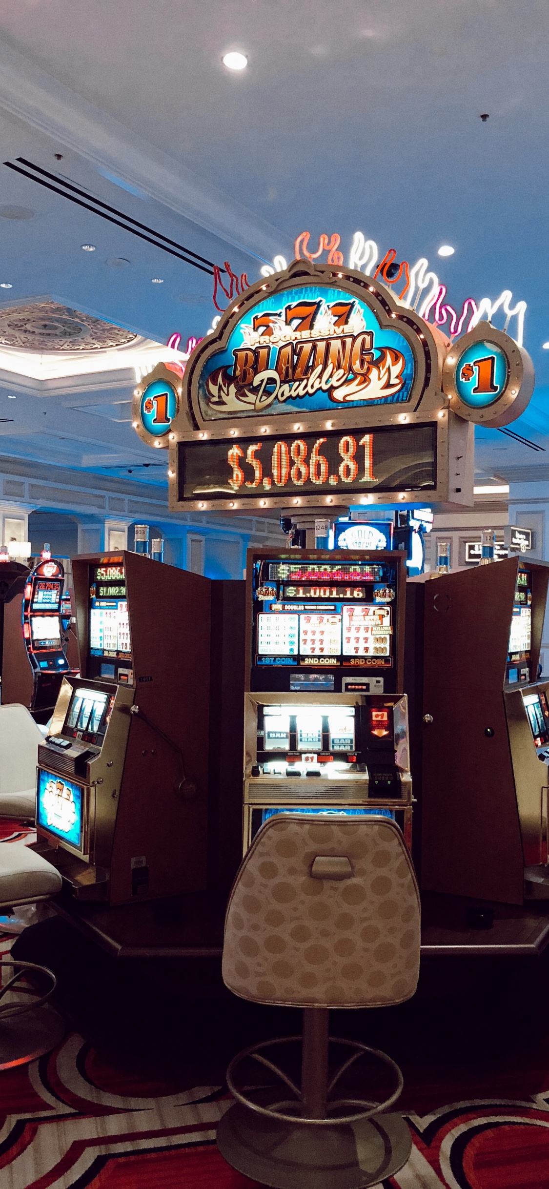 Las Vegas, Unis, Casino, Dispositif Électronique, Machine à Sous. Wallpaper in 1125x2436 Resolution