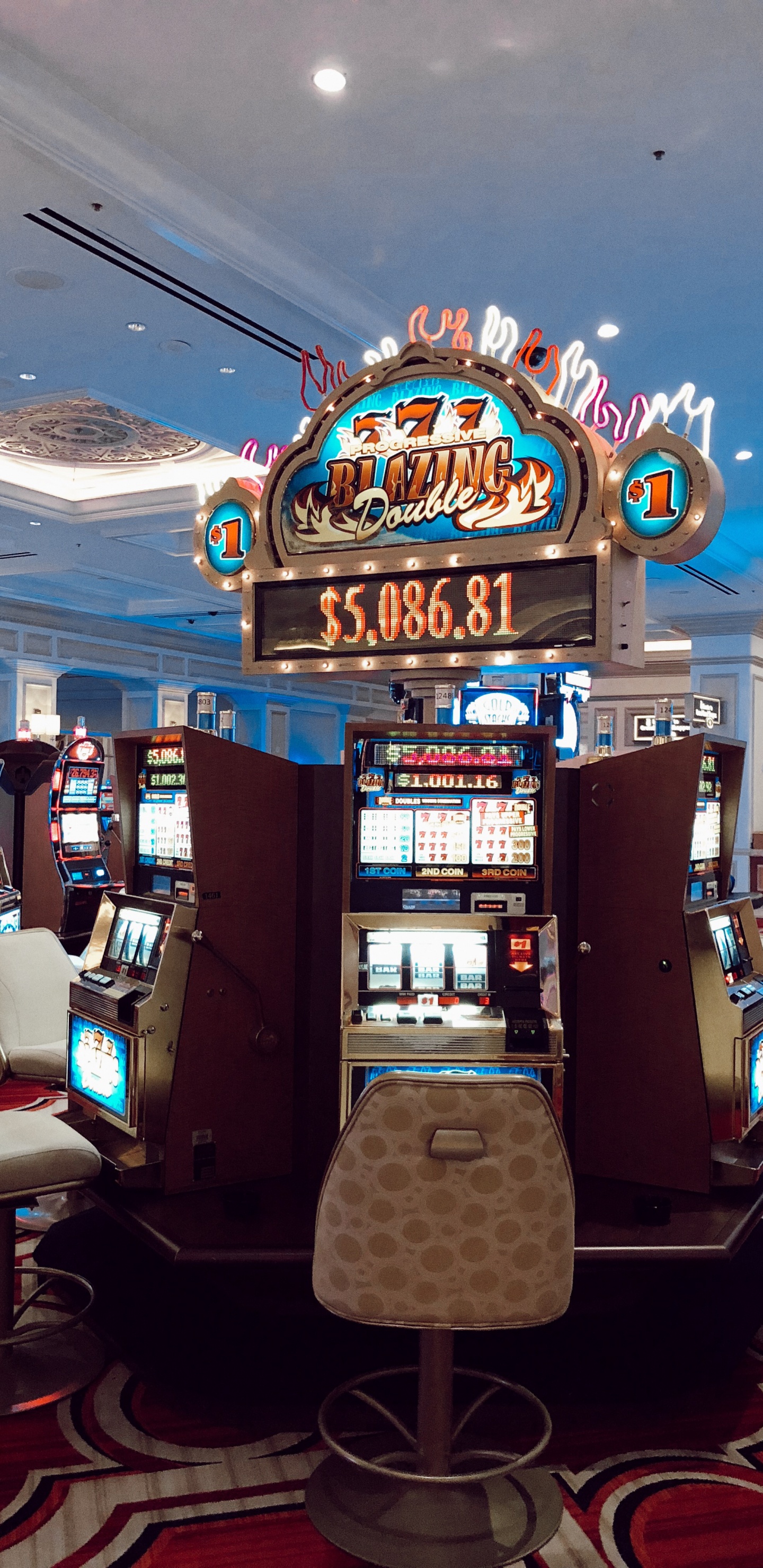 Las Vegas, Unis, Casino, Dispositif Électronique, Machine à Sous. Wallpaper in 1440x2960 Resolution