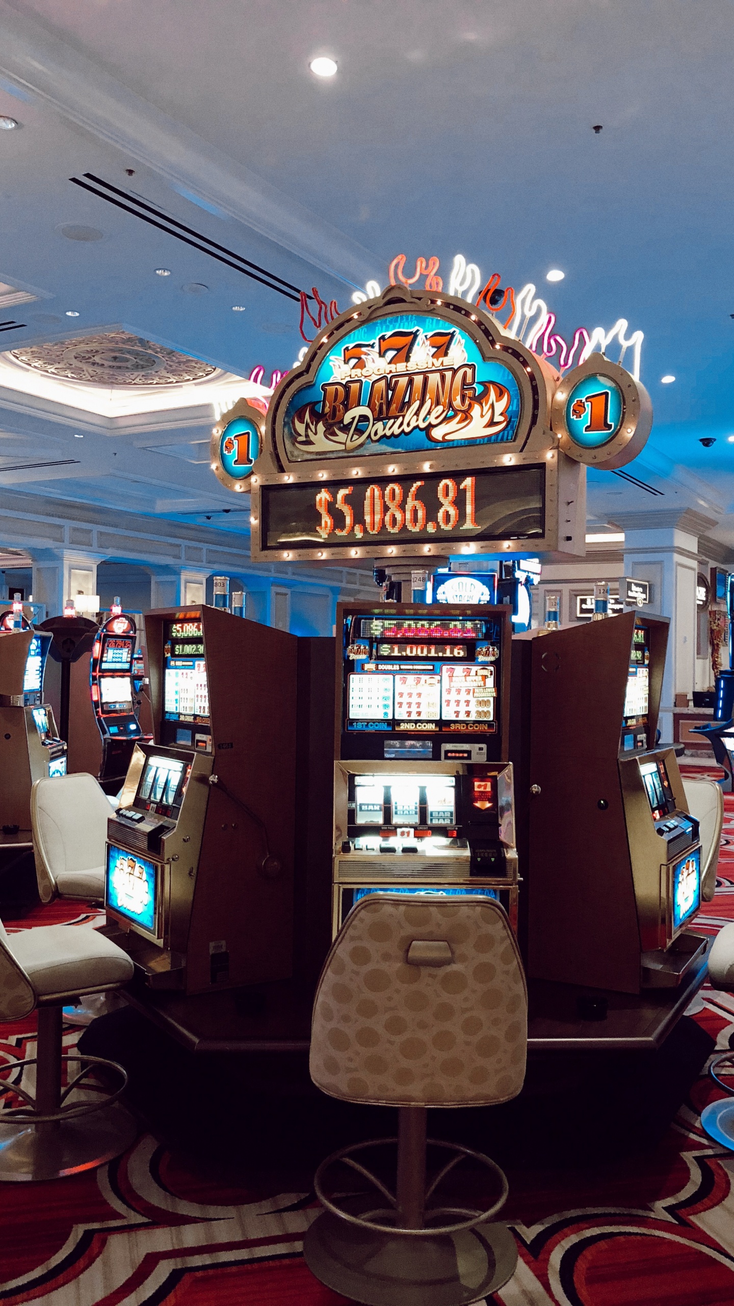 Las Vegas, Usa, Casino, Electronic Device, Slot Machine. Wallpaper in 1440x2560 Resolution