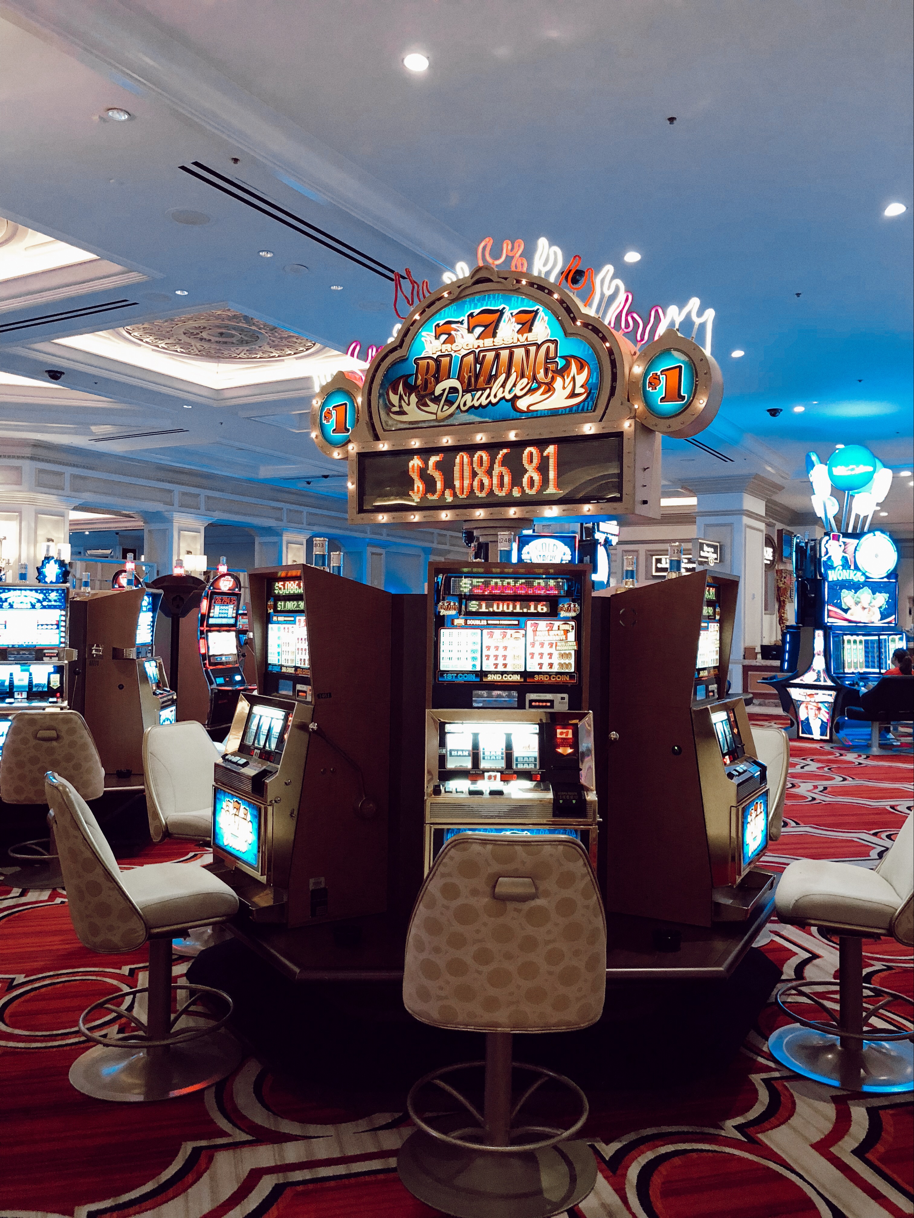 Wallpaper Las Vegas, Usa, Casino, Electronic Device, Slot Machine,  Background - Download Free Image