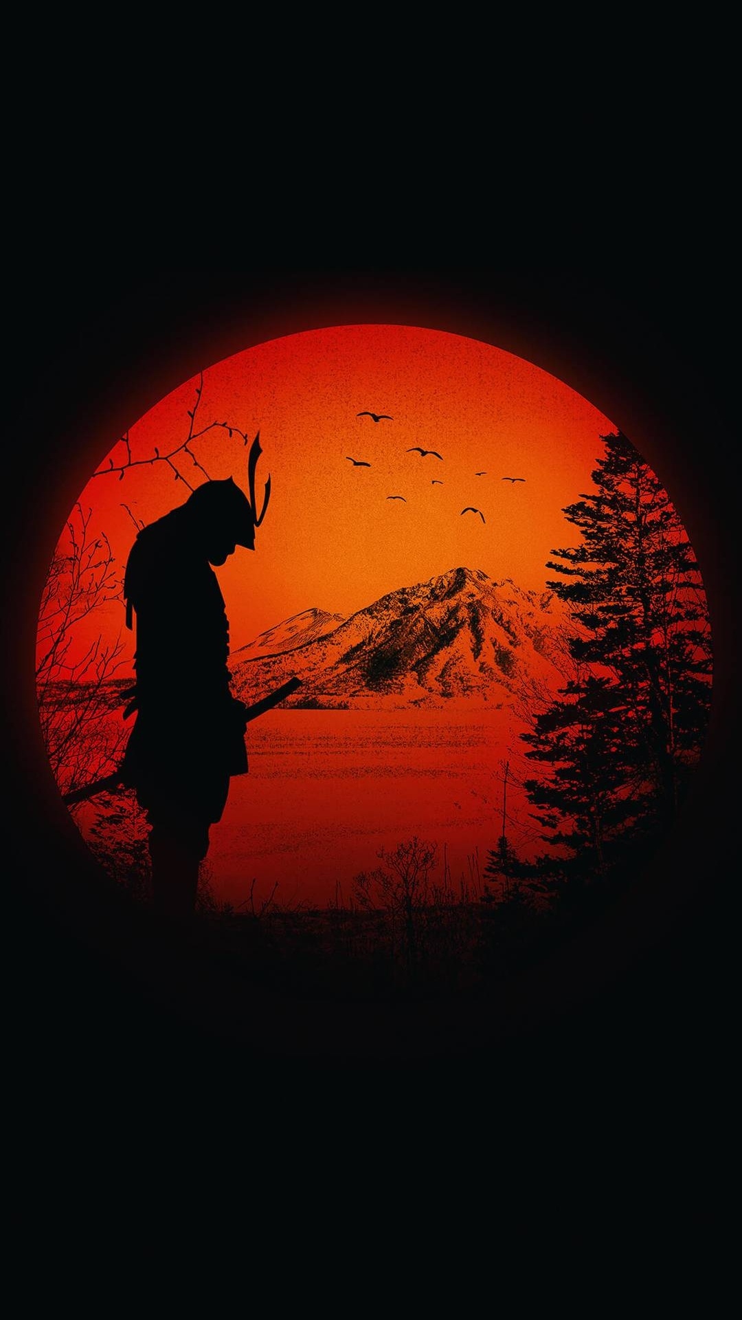 Samurai, Warrior, Work of Art, Rnin, Ninja. Wallpaper in 1080x1920 Resolution