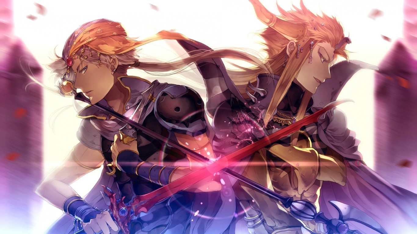 Brown Haired Female Anime Character. Wallpaper in 1366x768 Resolution