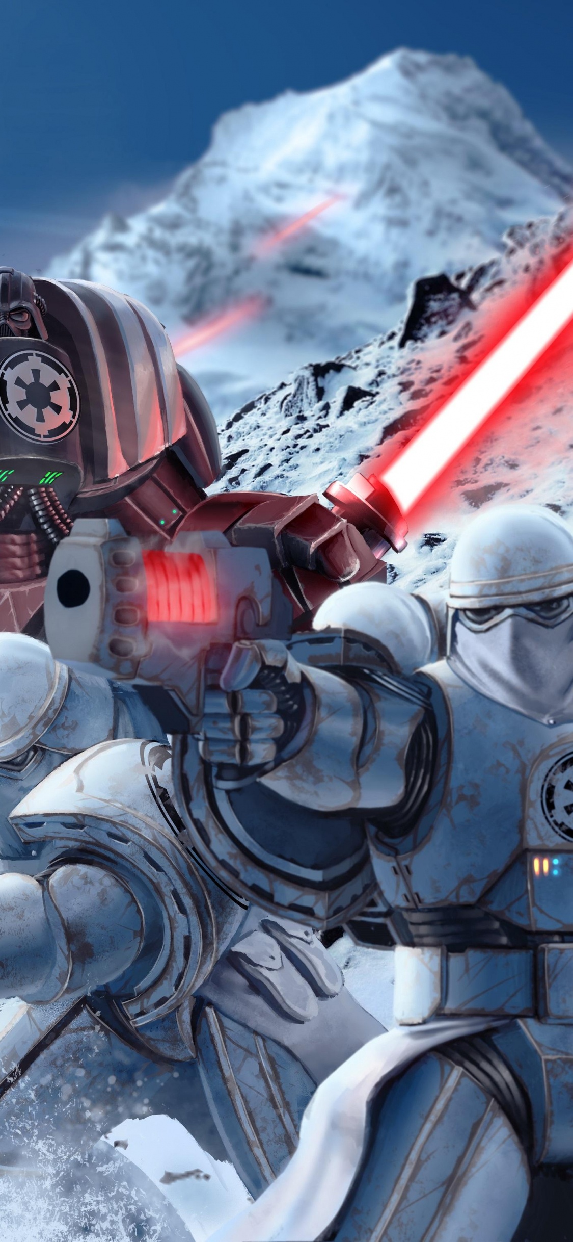 Warhammer 40k Star Wars, Darth Vader, Warhammer, Star Wars, Stormtrooper. Wallpaper in 1125x2436 Resolution
