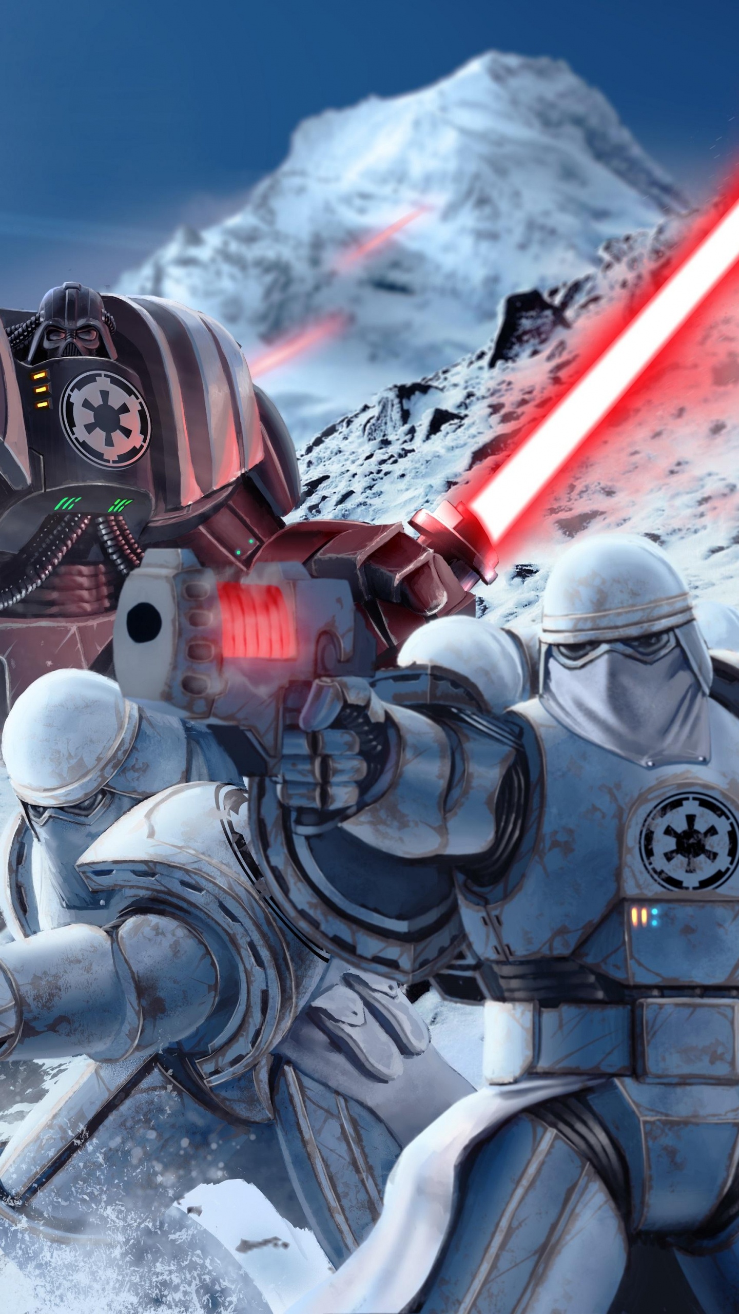 Warhammer 40k Star Wars, Darth Vader, Warhammer, Star Wars, Stormtrooper. Wallpaper in 1440x2560 Resolution