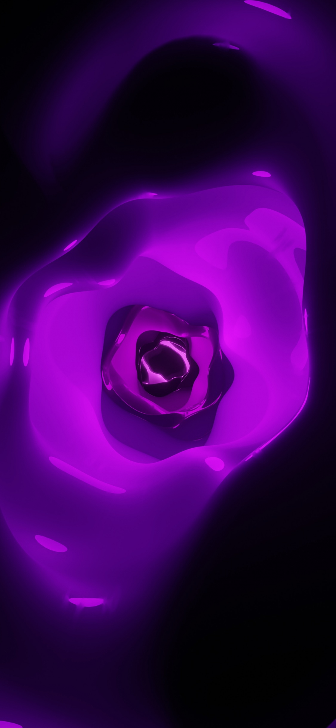 Lila Und Weißes Licht Illustration. Wallpaper in 1125x2436 Resolution