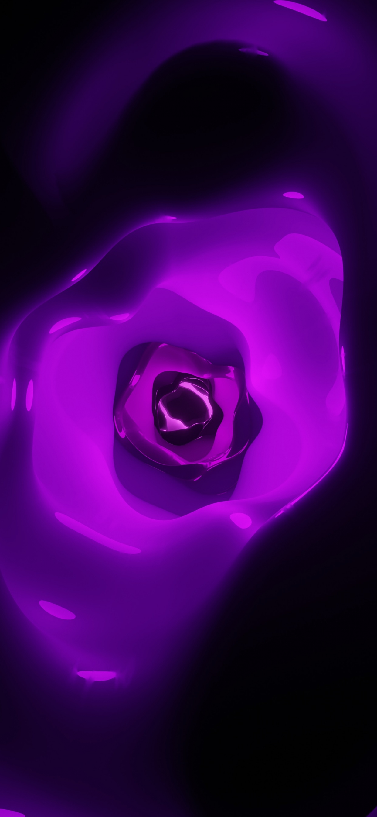 Illustration de Lumière Violette et Blanche. Wallpaper in 1242x2688 Resolution