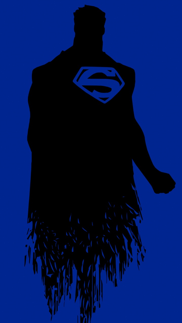 Superman, Superhero, Amoled, Outerwear, Azure. Wallpaper in 720x1280 Resolution
