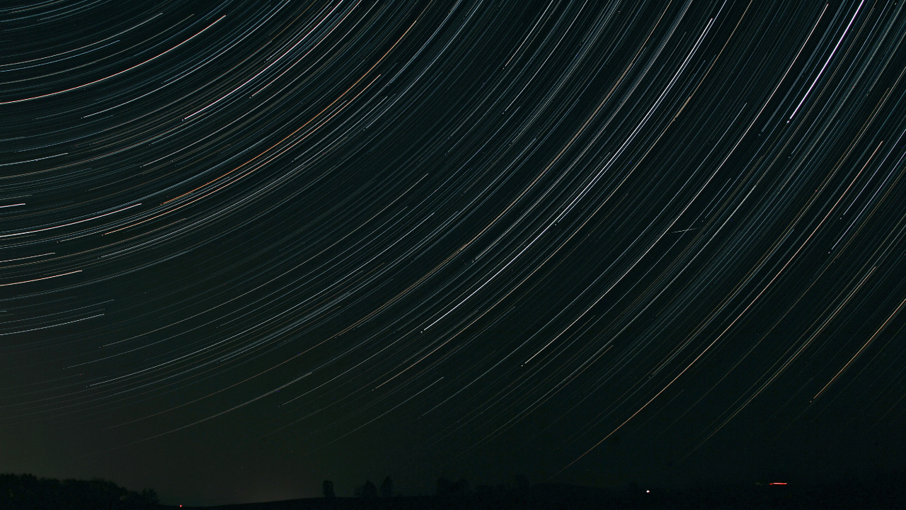 Time Lapse Photography of Stars During Night Time. Wallpaper in 1280x720 Resolution