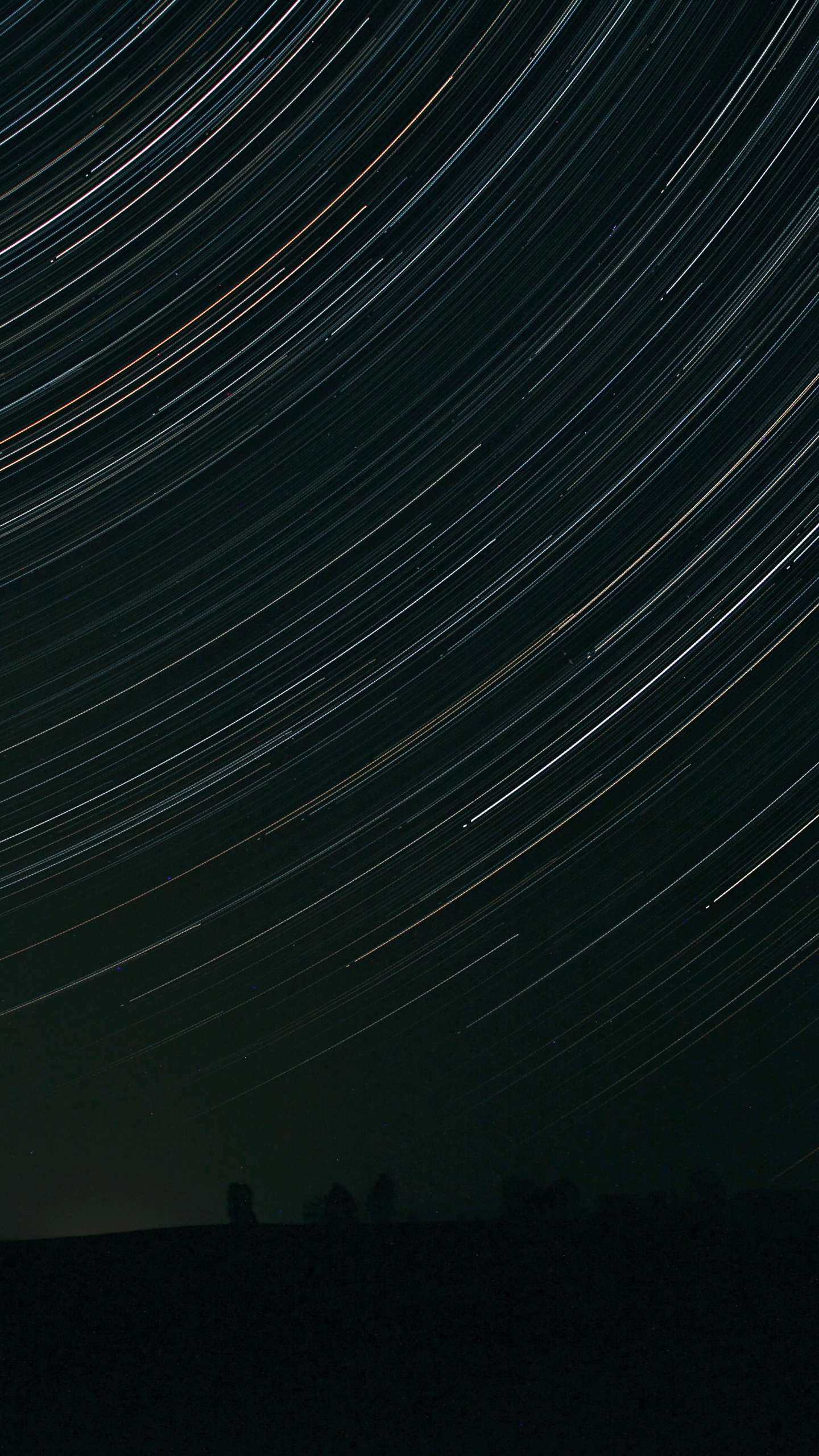 Time Lapse Photography of Stars During Night Time. Wallpaper in 1440x2560 Resolution