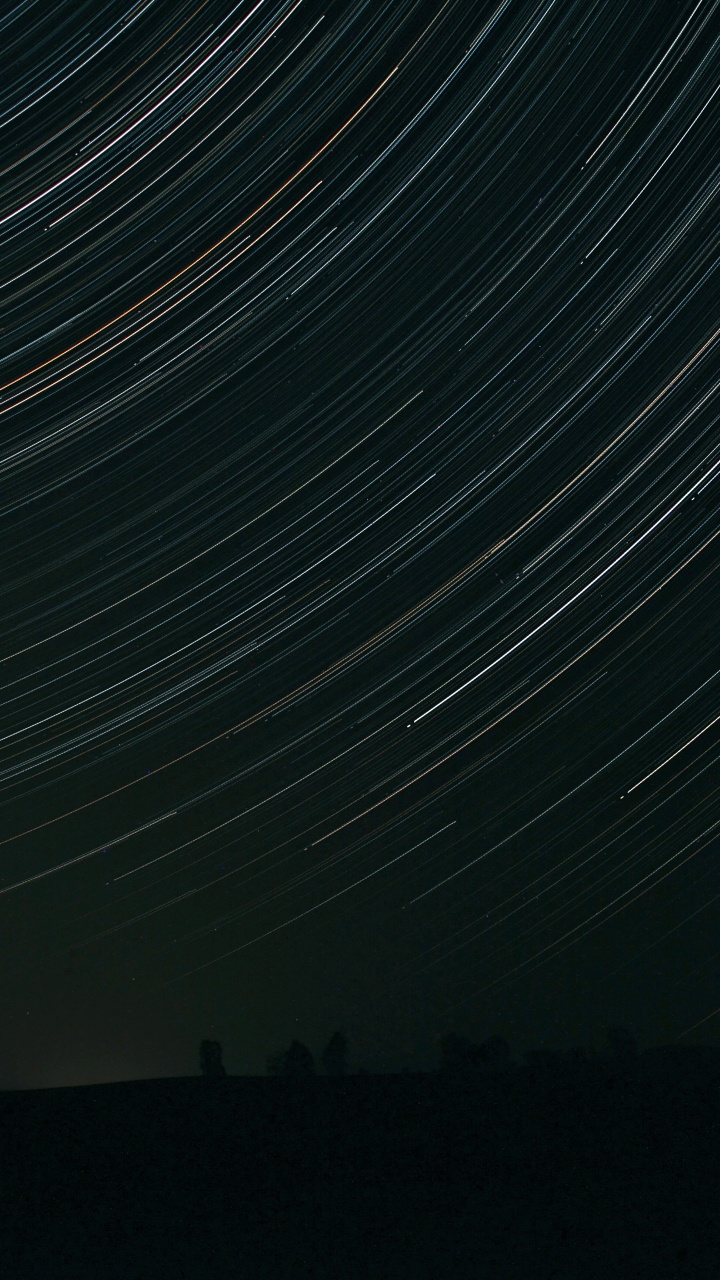 Time Lapse Photography of Stars During Night Time. Wallpaper in 720x1280 Resolution