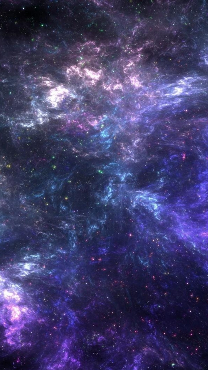 Ilustración de Galaxia Púrpura y Azul. Wallpaper in 720x1280 Resolution
