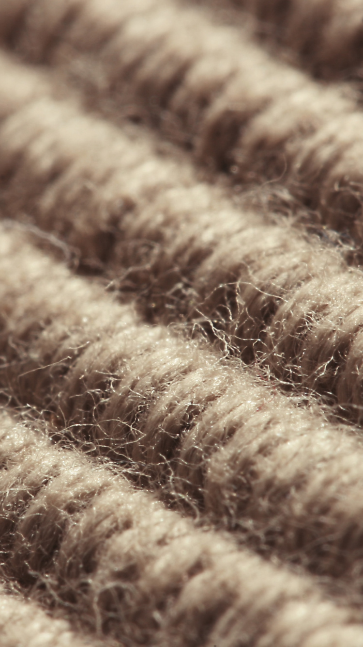 Braun-weiß Gestreiftes Textil. Wallpaper in 750x1334 Resolution