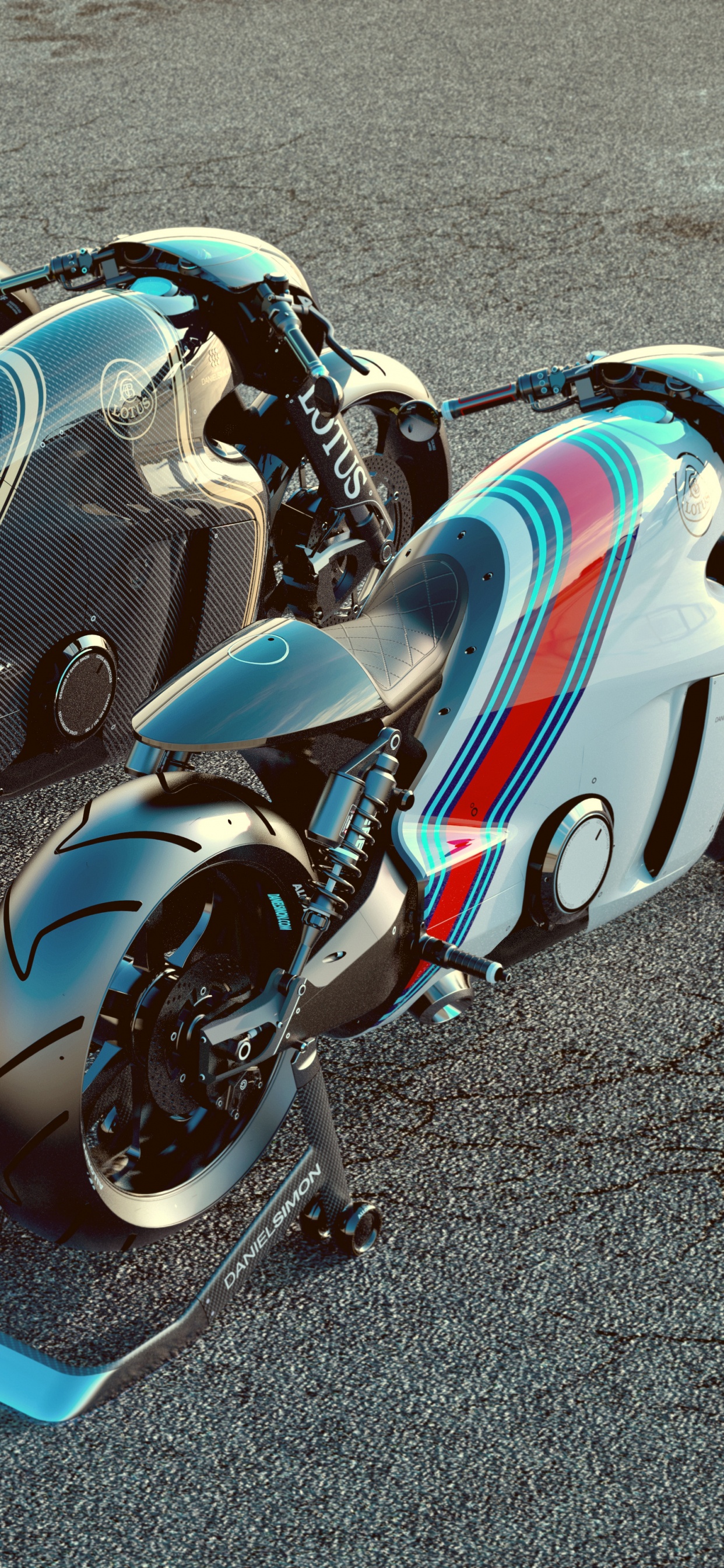 White Green and Black Sports Bike. Wallpaper in 1242x2688 Resolution