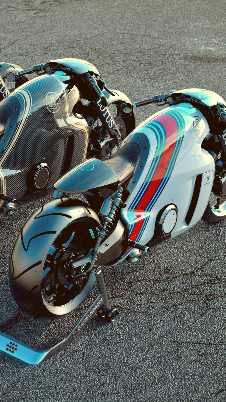 White Green and Black Sports Bike. Wallpaper in 750x1334 Resolution