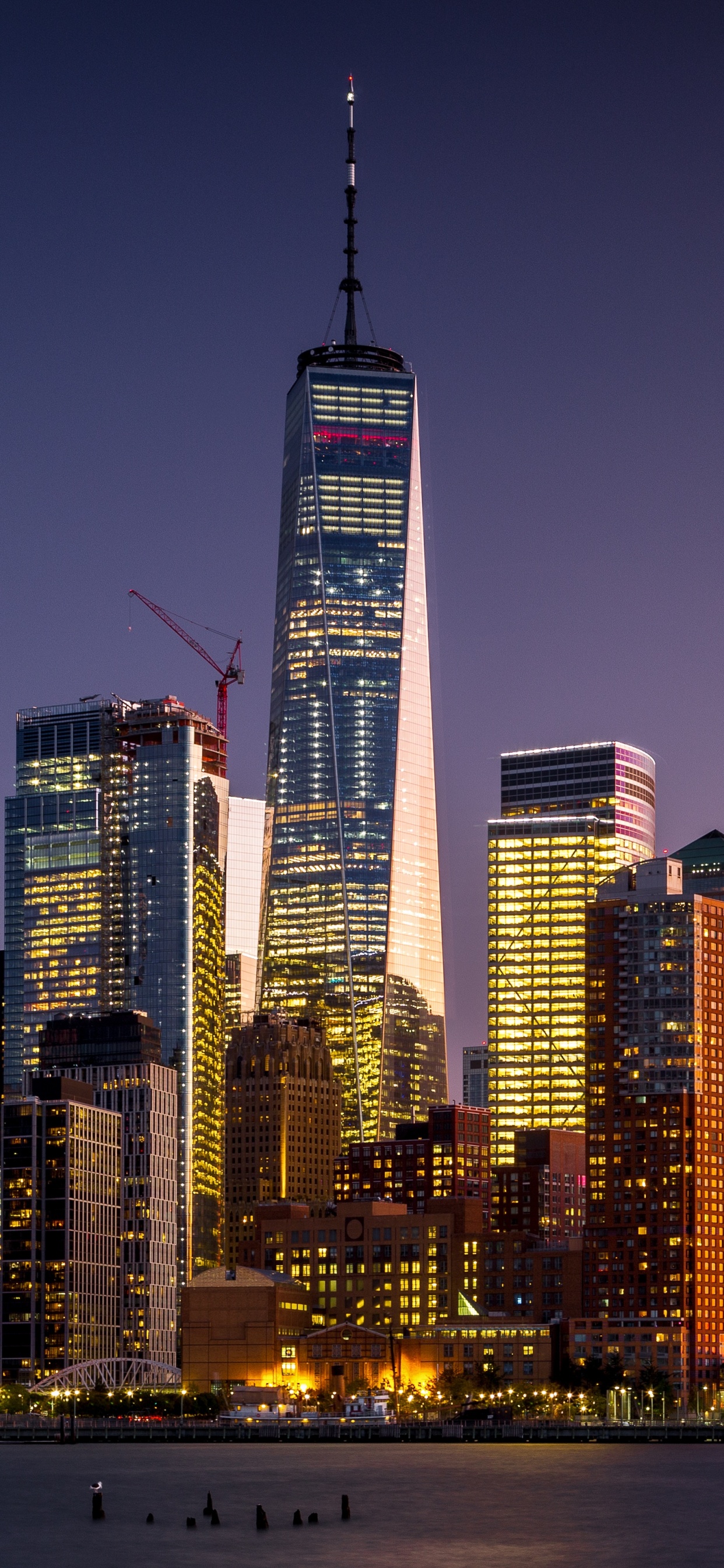 曼哈顿, 城市, 城市景观, 天际线, 大都会 壁纸 1242x2688 允许