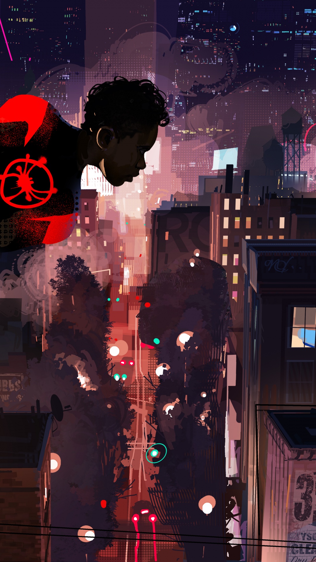 Spider-man, Miles Morales, Spinnenvers Konzeptkunst, Kunst, Design. Wallpaper in 1080x1920 Resolution