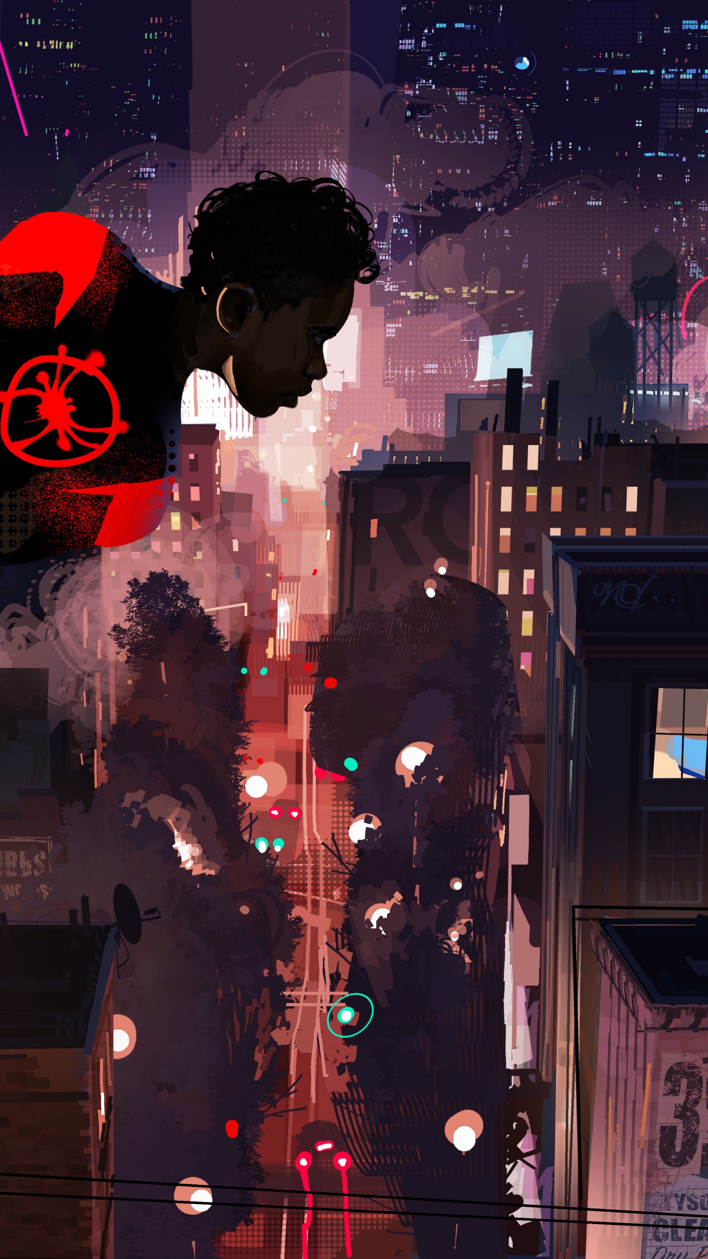 Spider-man, Miles Morales, Spinnenvers Konzeptkunst, Kunst, Design. Wallpaper in 1440x2560 Resolution