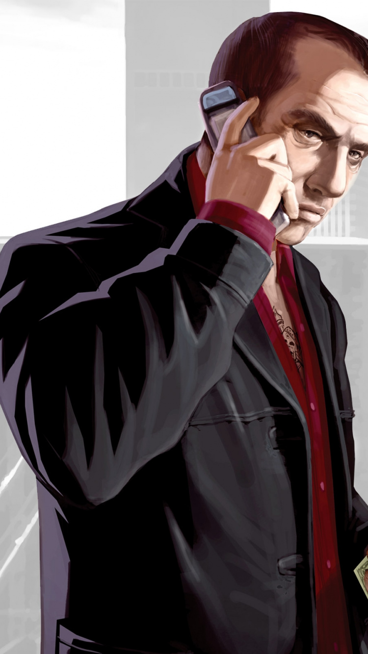 Usure Formelle, Monsieur, Les Vêtements D'extérieur, Grand Theft Auto Iv, Rockstar Games. Wallpaper in 750x1334 Resolution