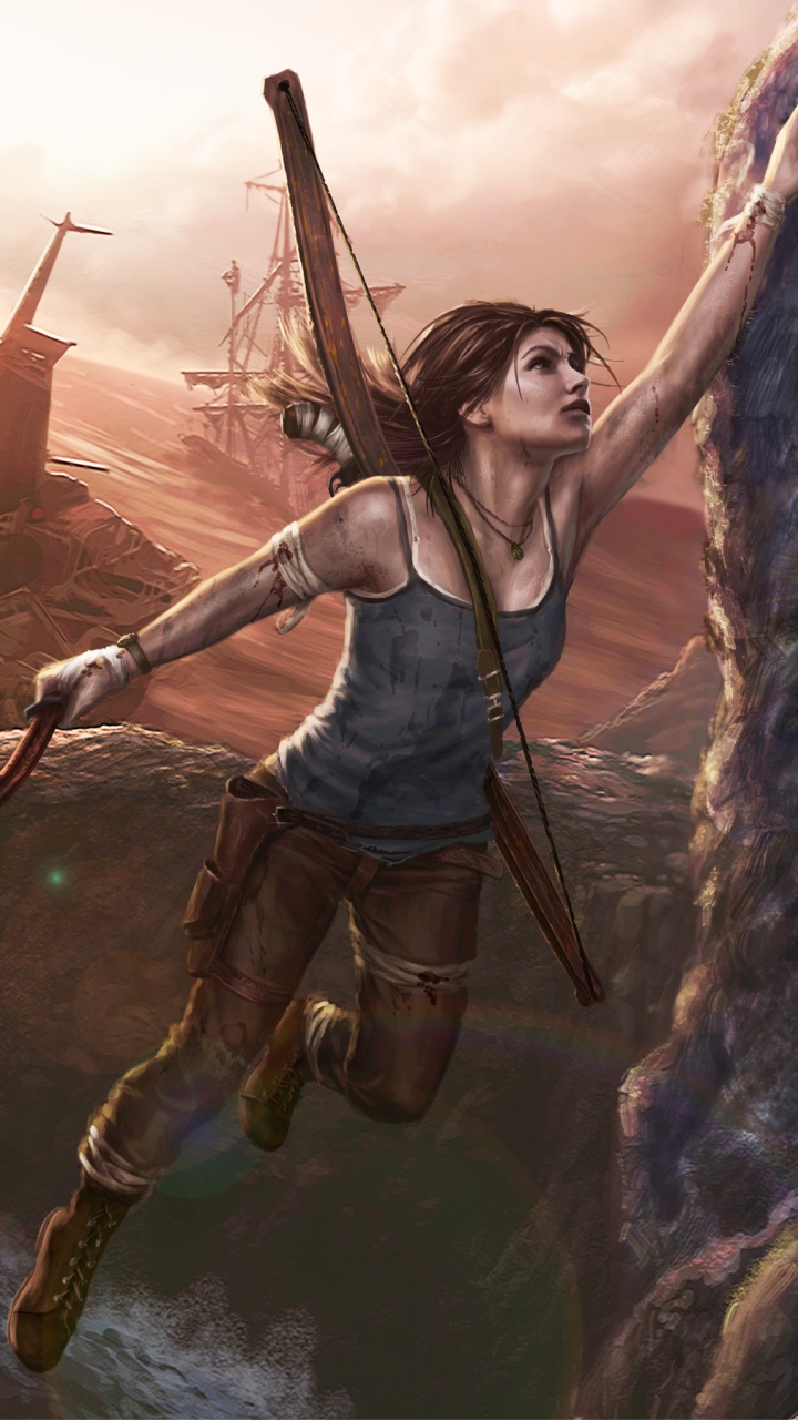 Tomb Raider, Lara Croft, Lara Croft Tomb Raider, Kunst, Mythologie. Wallpaper in 720x1280 Resolution