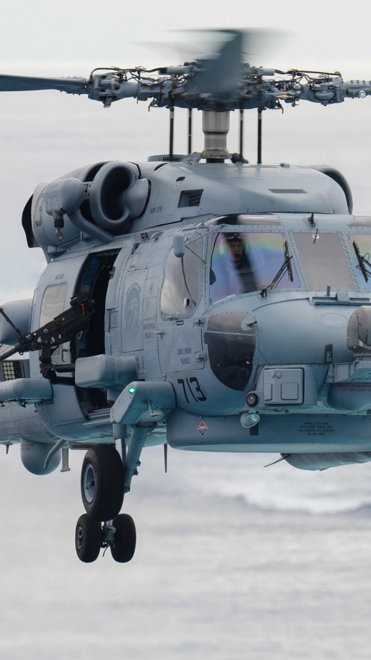 Gray Helicopter on Snow Covered Ground During Daytime. Wallpaper in 750x1334 Resolution