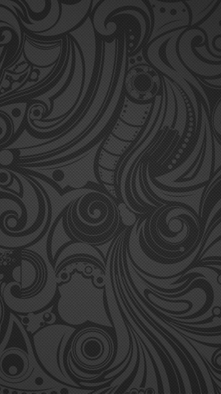 Black and White Floral Textile. Wallpaper in 720x1280 Resolution