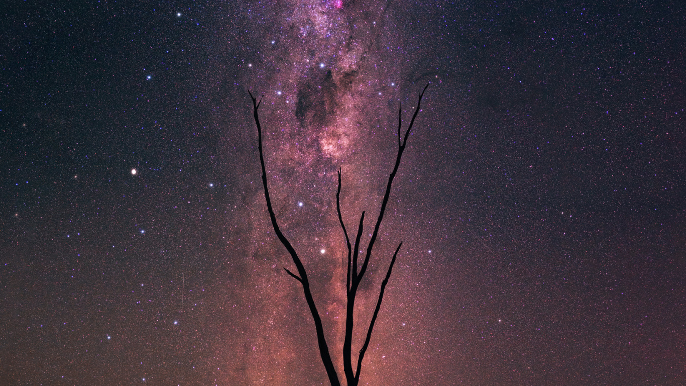 Galaxie, Nommer Les Lacs, Voie Lactée, Atmosphère, Nature. Wallpaper in 1366x768 Resolution