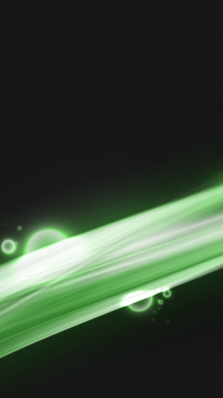 Luz Verde en Una Habitación Oscura. Wallpaper in 750x1334 Resolution