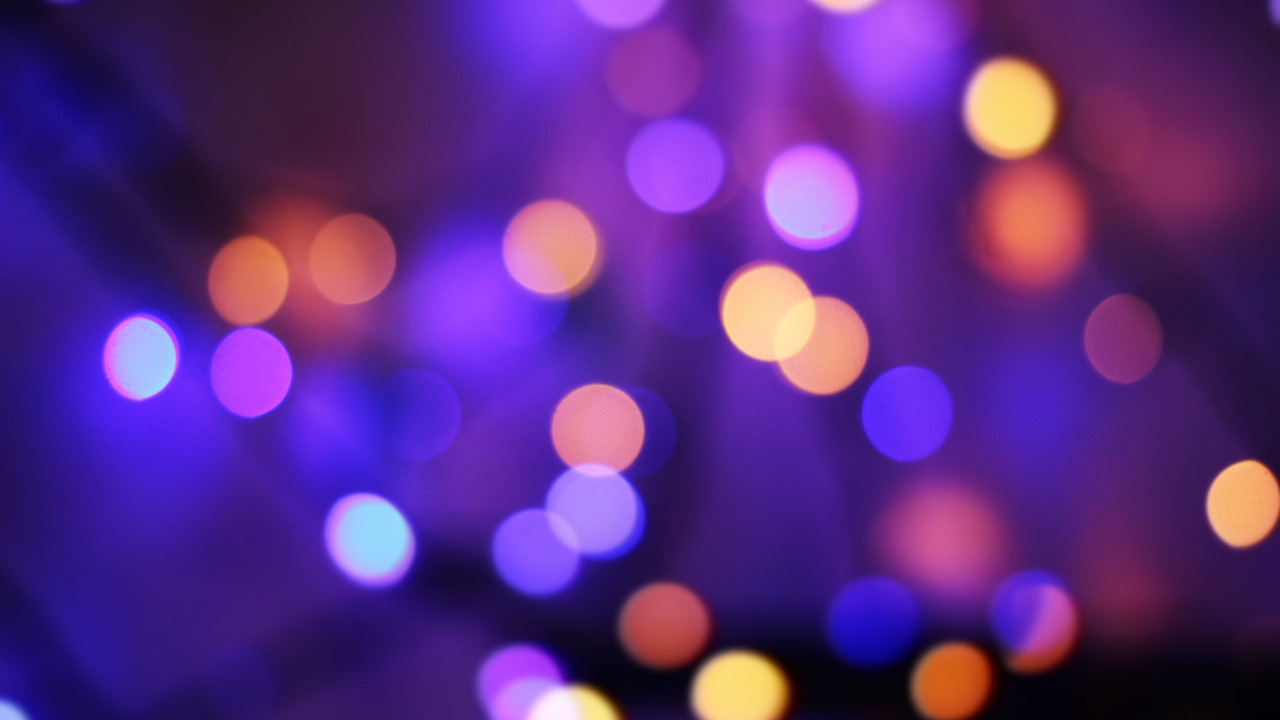 Purple and White Bokeh Lights. Wallpaper in 1280x720 Resolution
