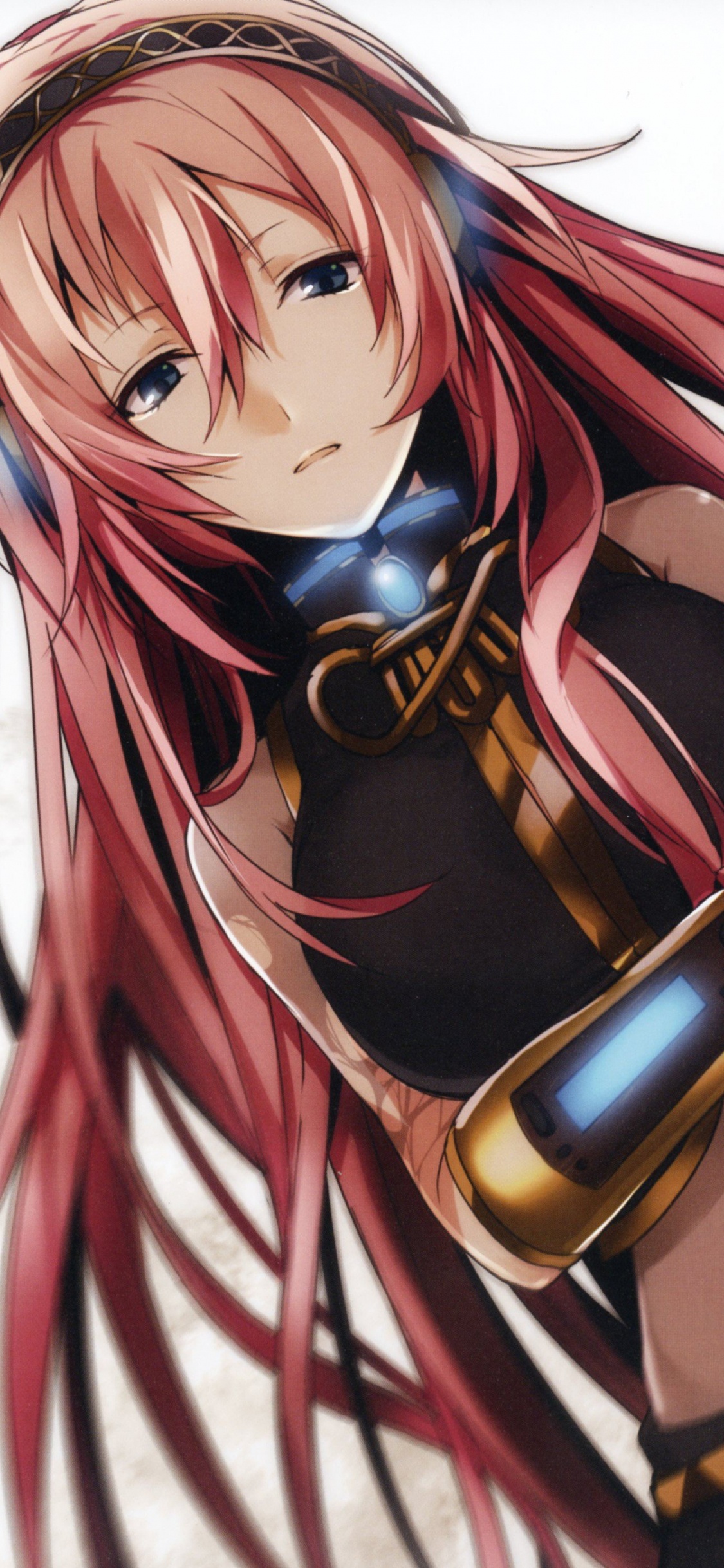 Femme en Robe Noire et Rouge Personnage D'anime. Wallpaper in 1125x2436 Resolution