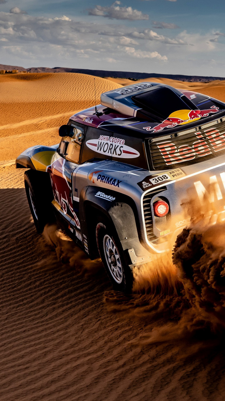 Dakar, Rallye Dakar 2019, Kamaz, Mini, de Ralliement. Wallpaper in 750x1334 Resolution