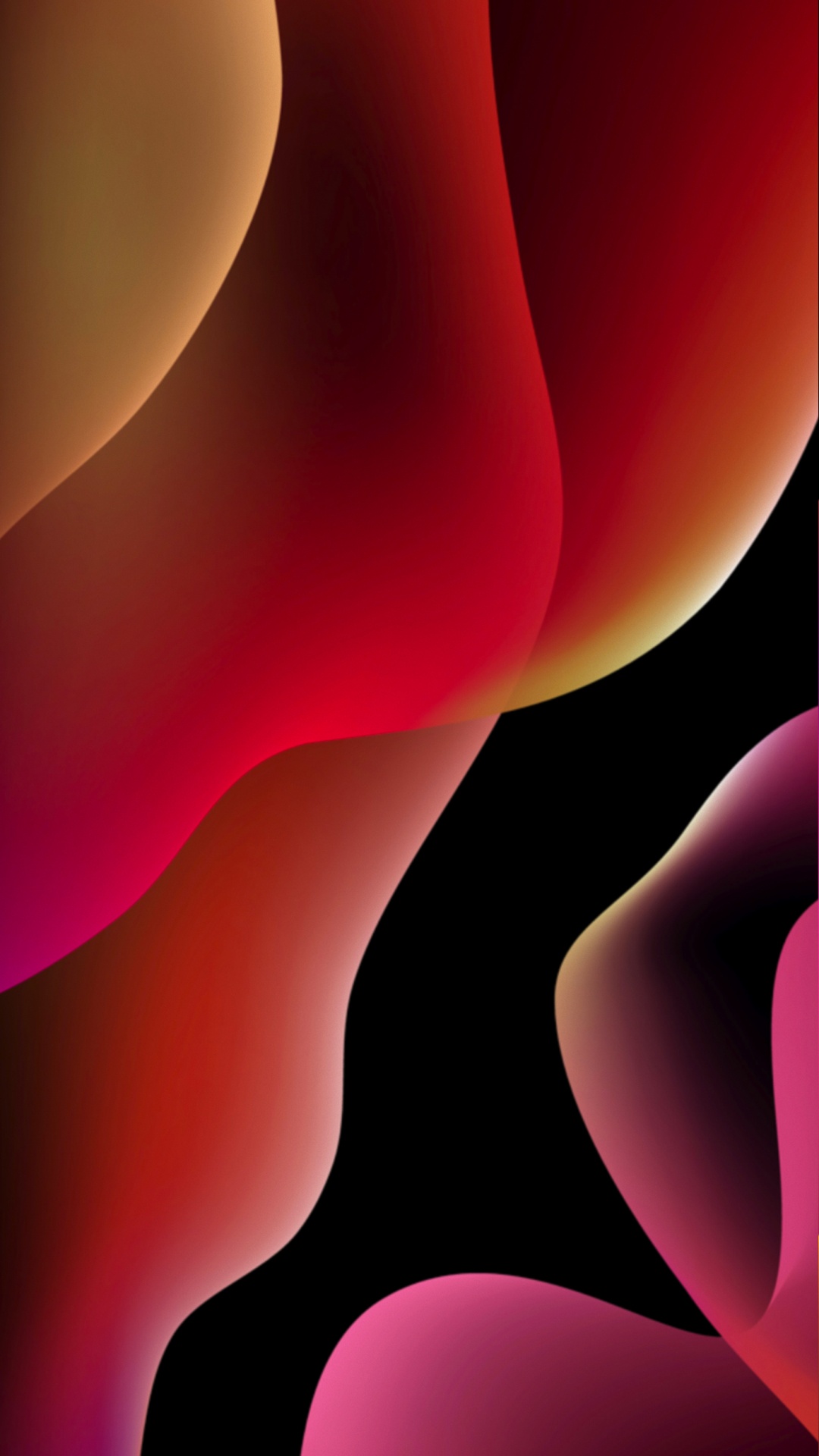 苹果, 色彩, 光, 黑色的, 粉红色 壁纸 1080x1920 允许