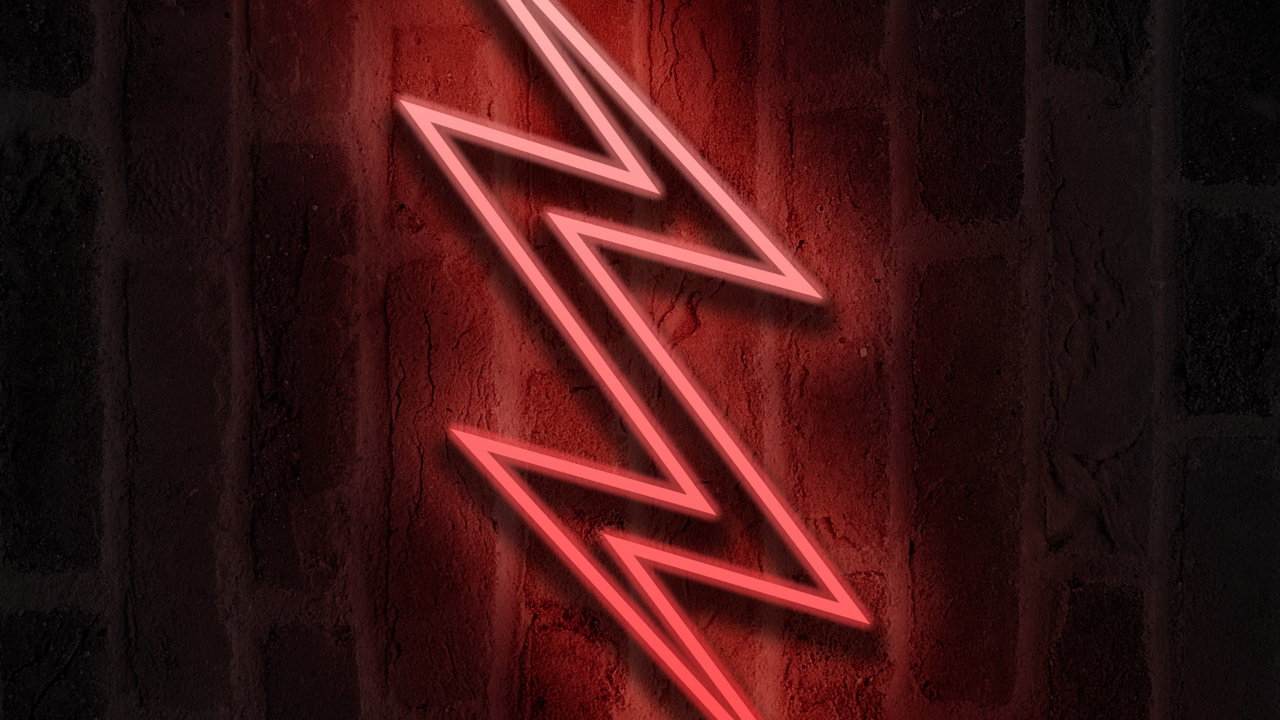 Lumière, Signe au Néon, Triangle, Ambre, Rectangle. Wallpaper in 1280x720 Resolution
